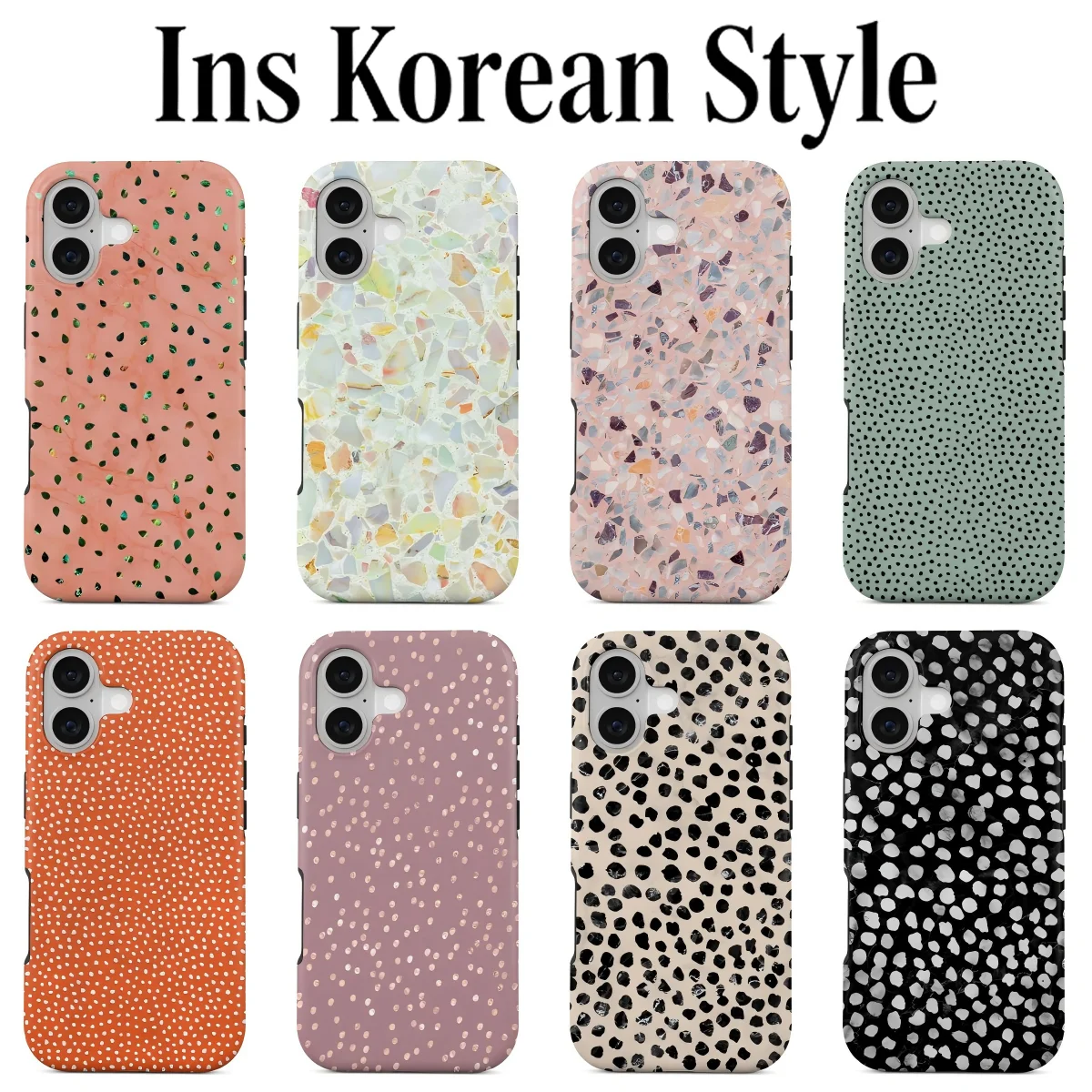 Luxury Clmj Glitter Texture Pattern Phone Case for IPhone 17
