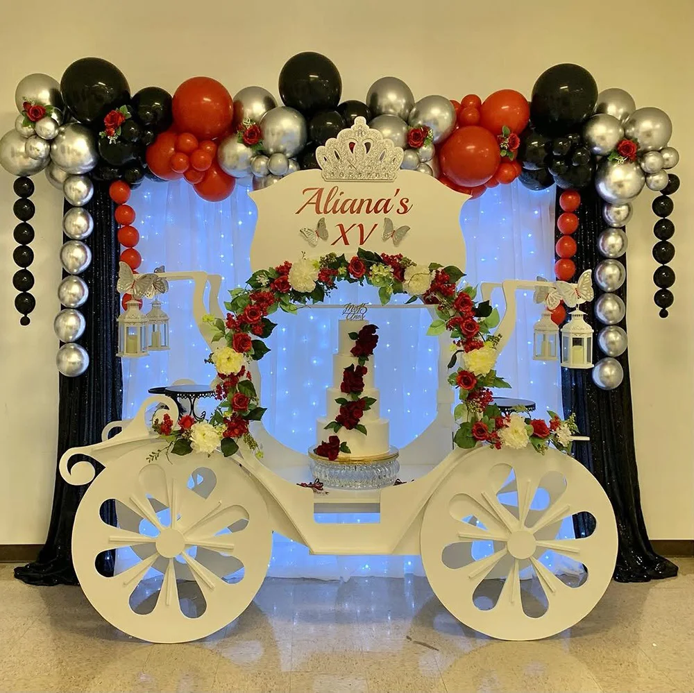 Customized Luruy Candy Car Flower Wedding Children Christmas Decoration Dessert Cart Display