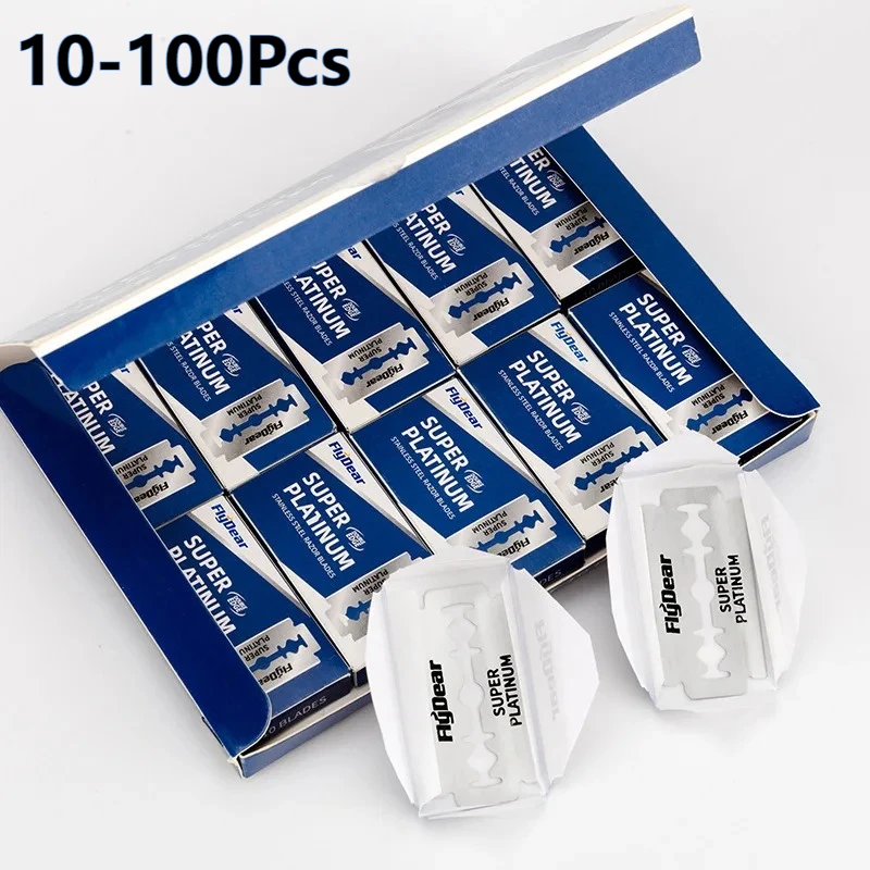 

Stainless Steel Material 10-100Pcs Double Edge Safety Razor Durable Professional Portable Provide Comfortable Shaving For Male