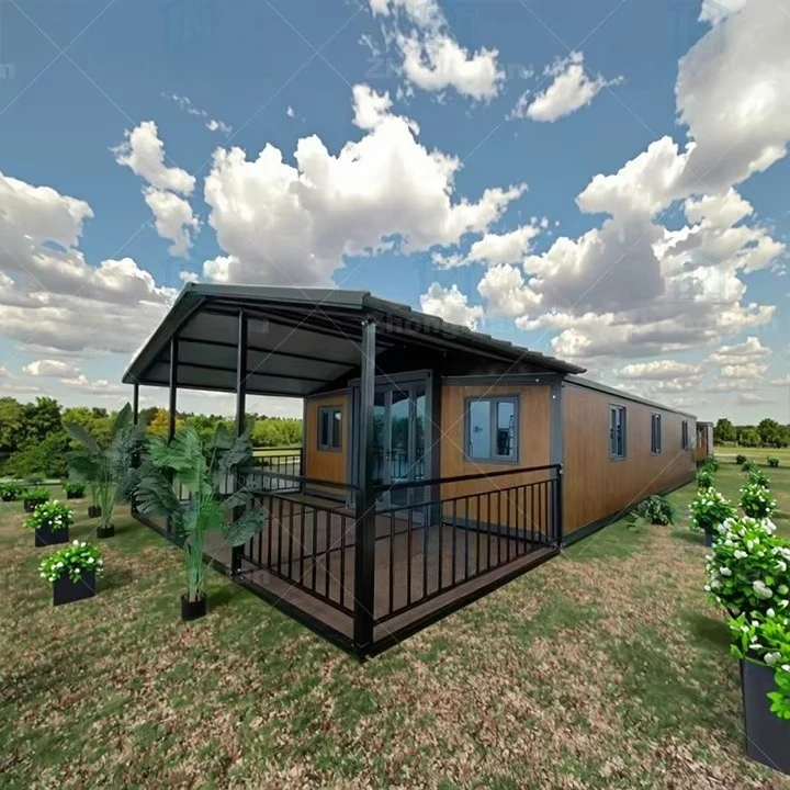 Luxury 20ft/40ft Expandable Prefabricated Container House, High-quality Custom Steel Structure Sandwich Panel Tiny House