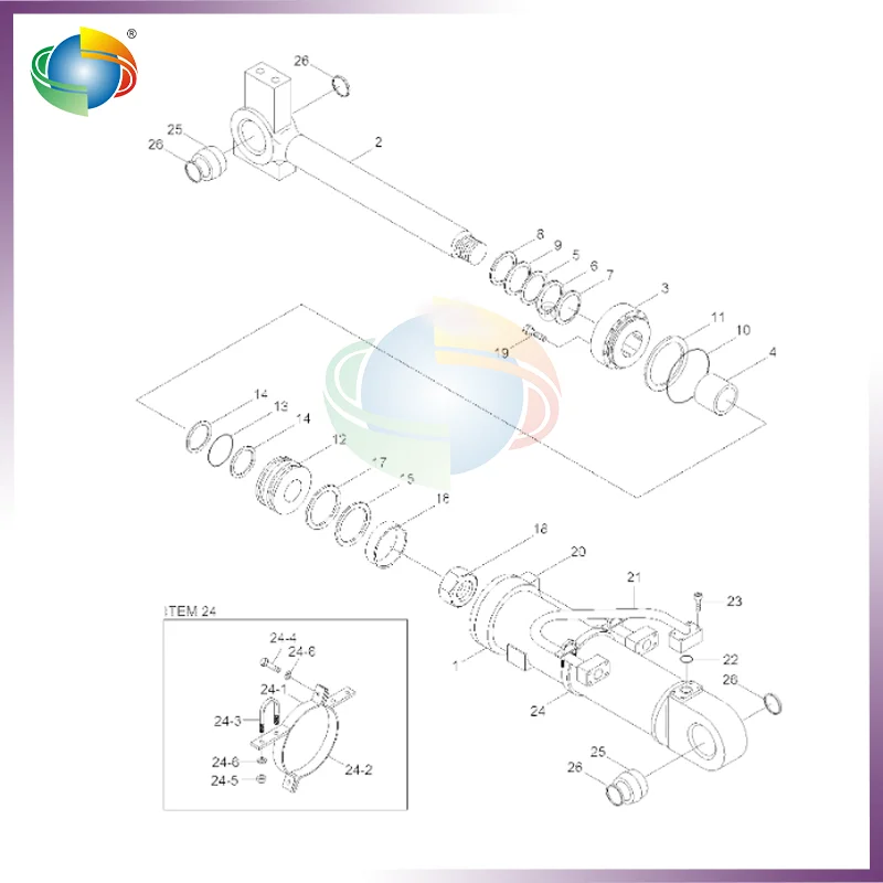 

31Y2-03751 31Y203751 BOOM/LIFT CYLINDER SEAL KIT FOR HYUNDAI WHEEL LOADER HL730-7 HL730-9S HL7303 HL740-3 HL740-7 HL740-9S HL740