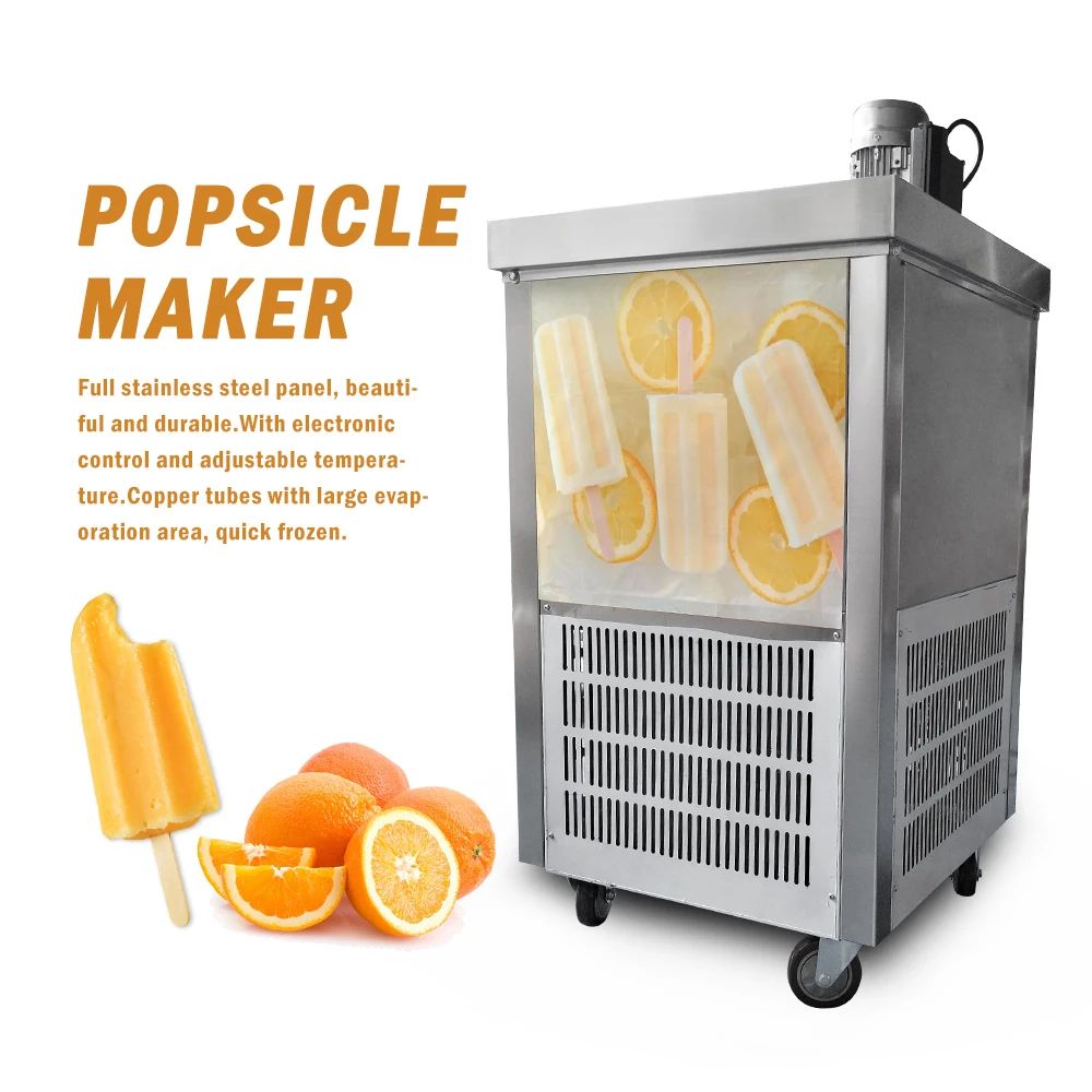 Commercial Industrial Ice Pop Making Machine Popsicle Machine Ice Lolly Machine With Electronic Control Adjustable Temperature