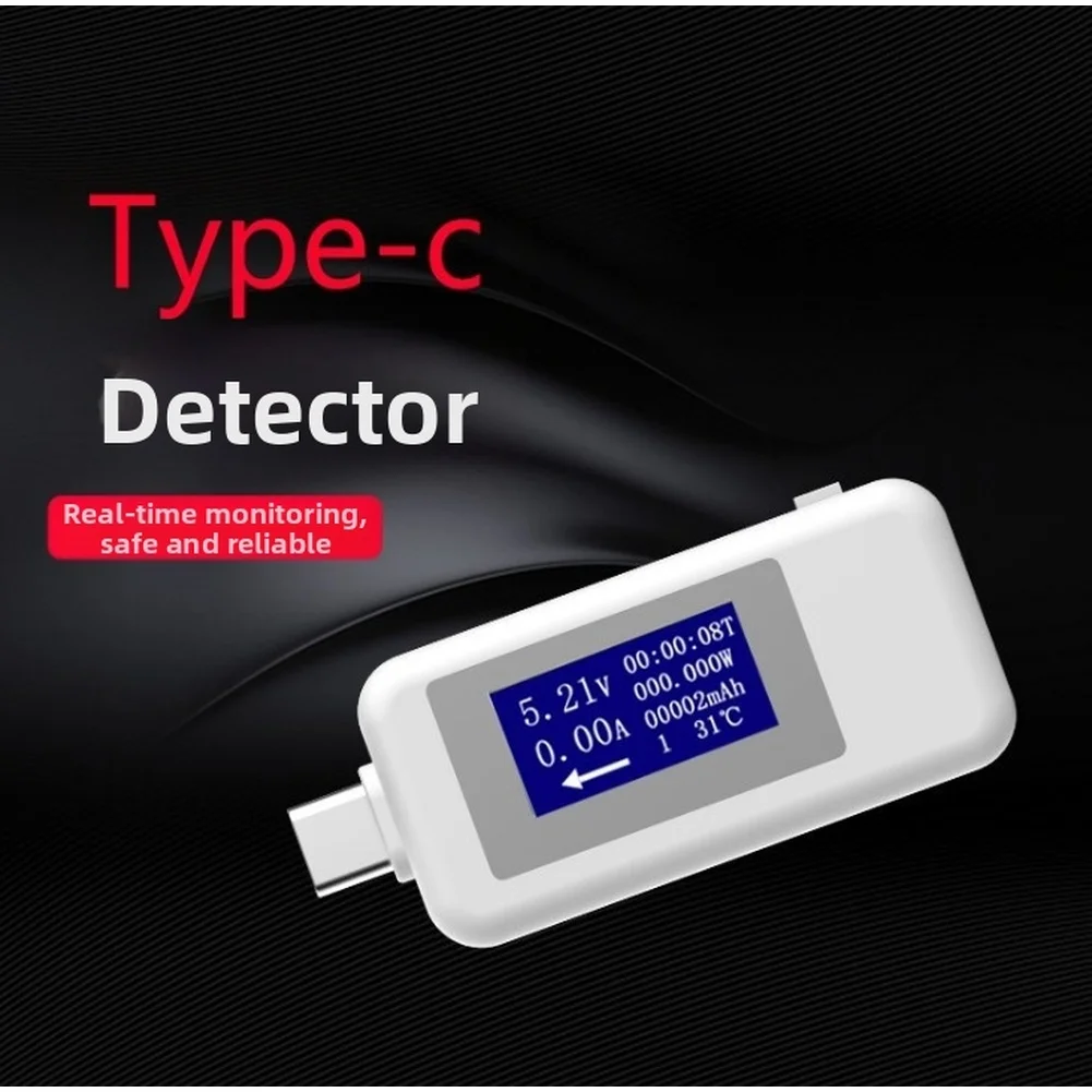 USB C Tester Digital Display Voltmeter Ammeter Power Meter For For For Charger Laptop Phone Battery Capacity For For Temperature