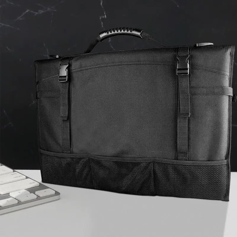 Imagem -04 - Waterproof Oxford Pano Laptop Bolsa Case Viagem Carregando Bolsa Monitor de Computador pc Pasta Bolsa 2024