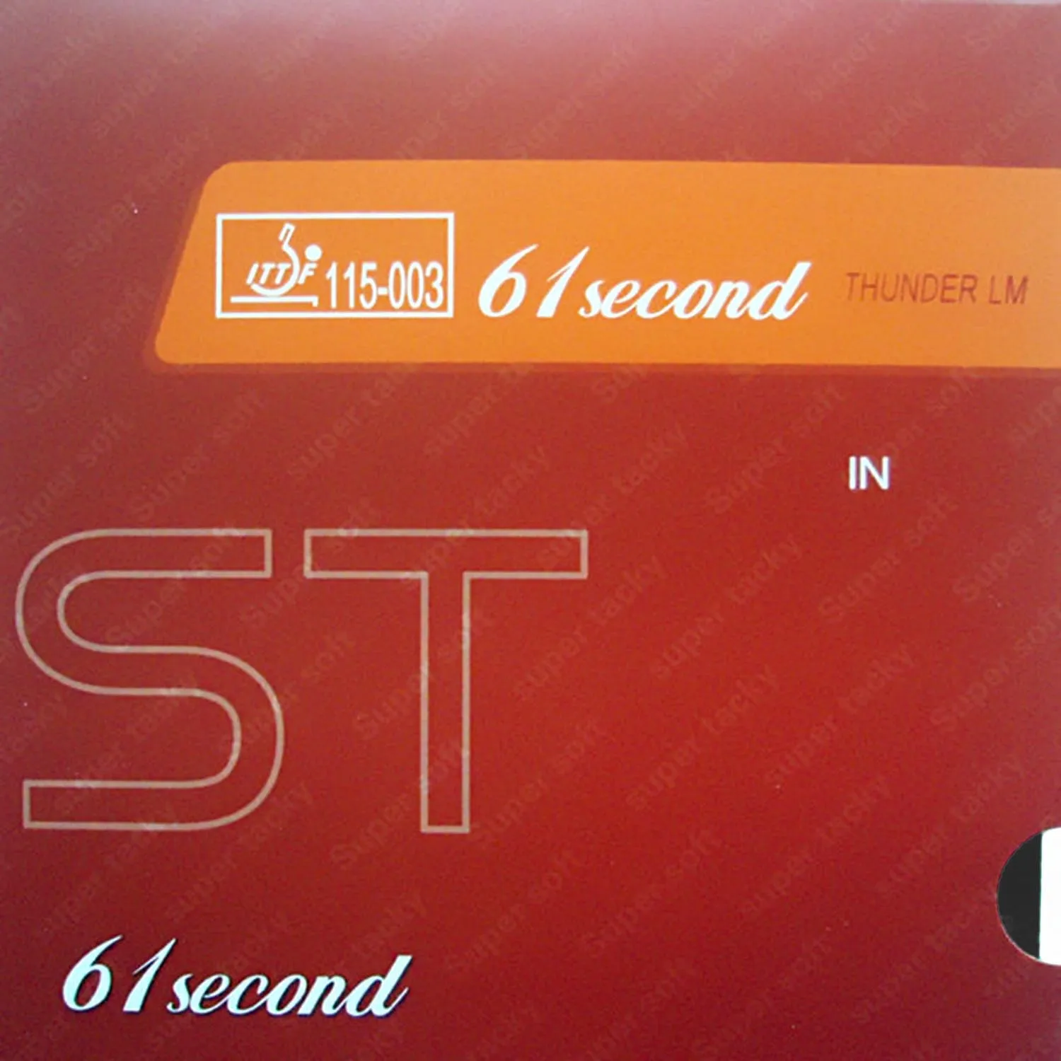 61second LM ST Super Soft & Super Tacky Pips-in Table Tennis PingPong Rubber With Sponge