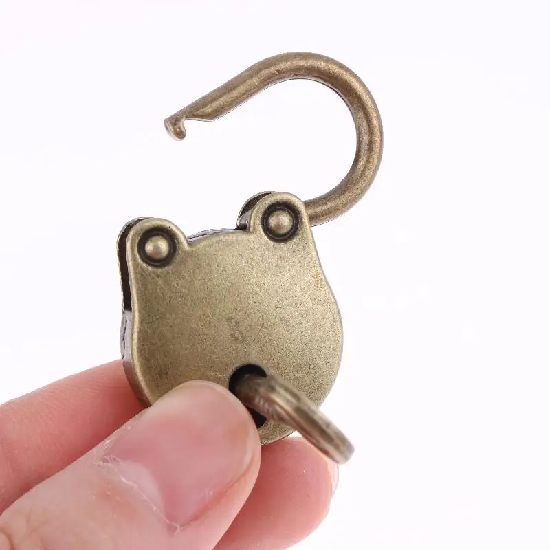 1/3 set chiavi in lega antiche lucchetti vecchio orso vintage lucchetto per scatole borse per bagagli diario hardware serrature mini orso testa di blocco
