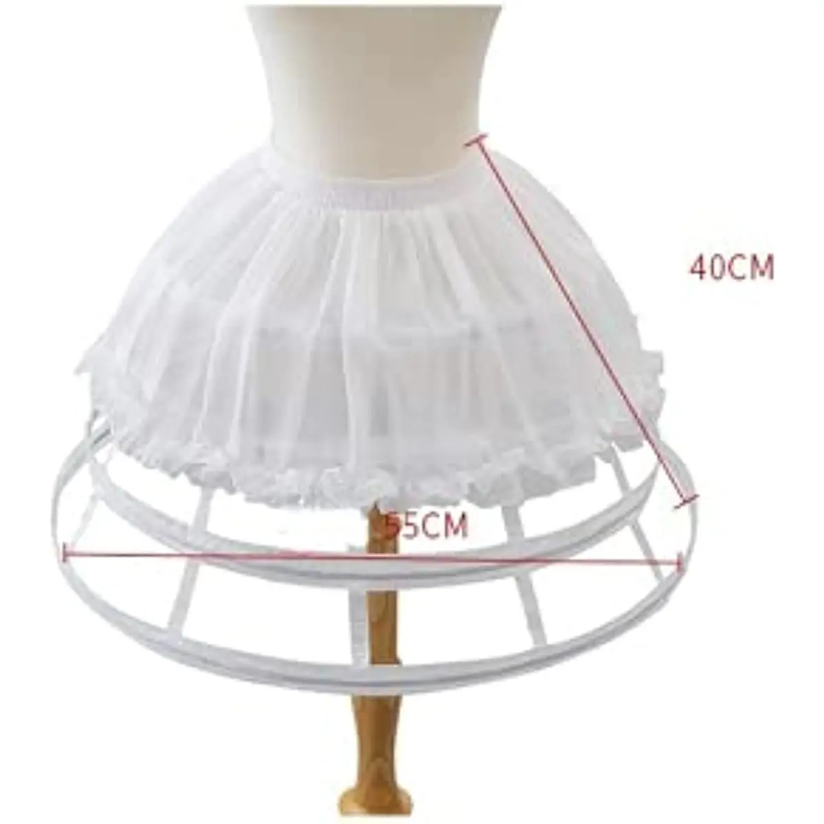 Linghe Lolita 3 Hoop Hollow Out Cage Petticoat Skirt Steel Boned Wedding Bride Vintage Underskirt e Bustle Crinoline