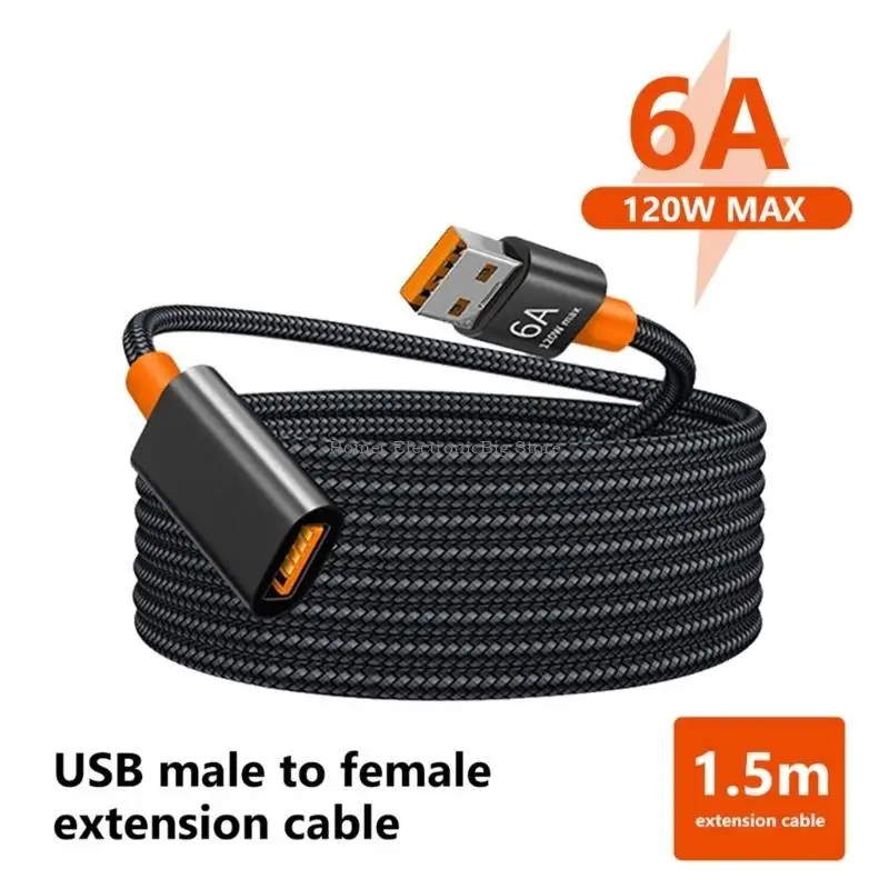 USB to USB Extension Cable Male to Female Fast Data Cable for Computer
