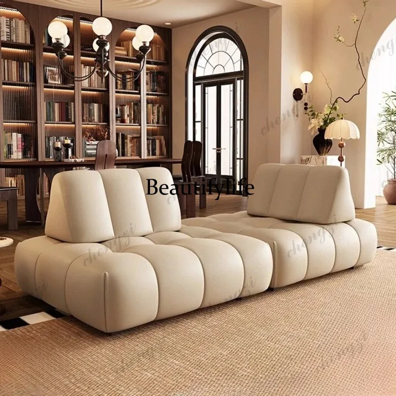 Modern Luxury All cowhide genuine leather sofa living rooms couch living room sofas Cube Single sofa home furniture