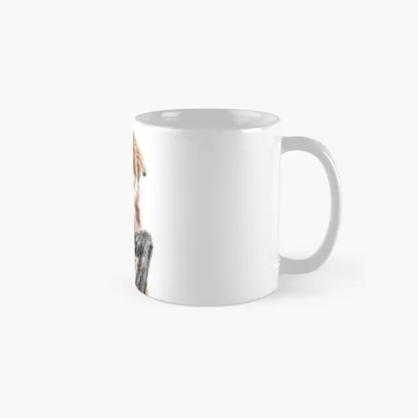 Morning Fox Cute Coffee Animal Classic  Mug Tea Design Handle Round Gifts Coffee Drinkware Printed Simple Image Picture Photo