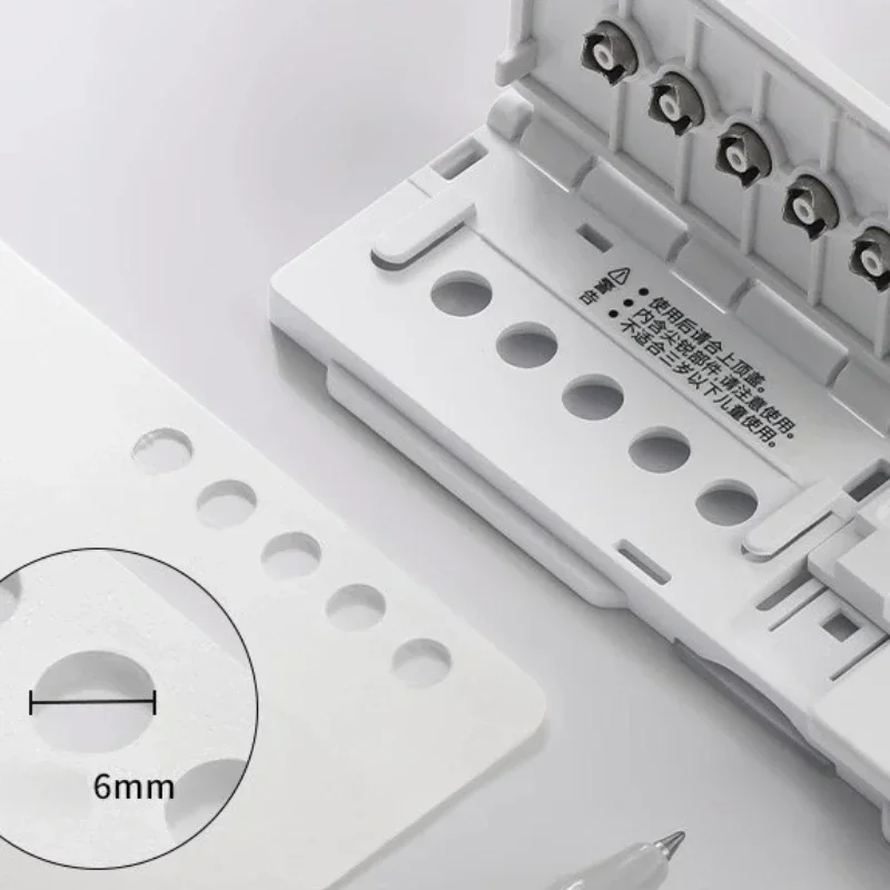 Manual Portable Ring Binder Hole Punch Office Binding Supplies Household 8-hole Loose-leaf Hole Punch Small Perforating Machine