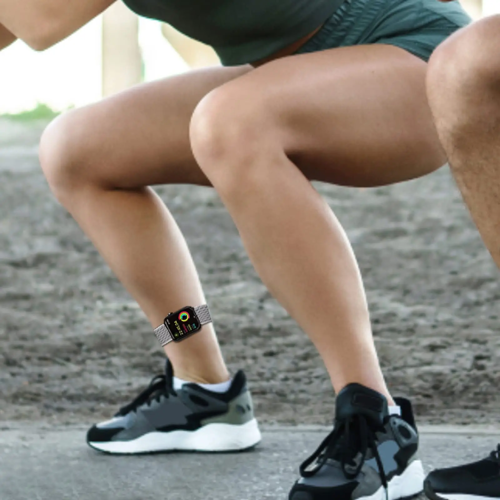 Sport-Knöchel-/Armbänder, kompatibel mit Apple Watch 49 mm, 45 mm, 44 mm, 42 mm, 41 mm, 40 mm, 38 mm, Nylonarmband für IWatch Ultra SE Serie 9