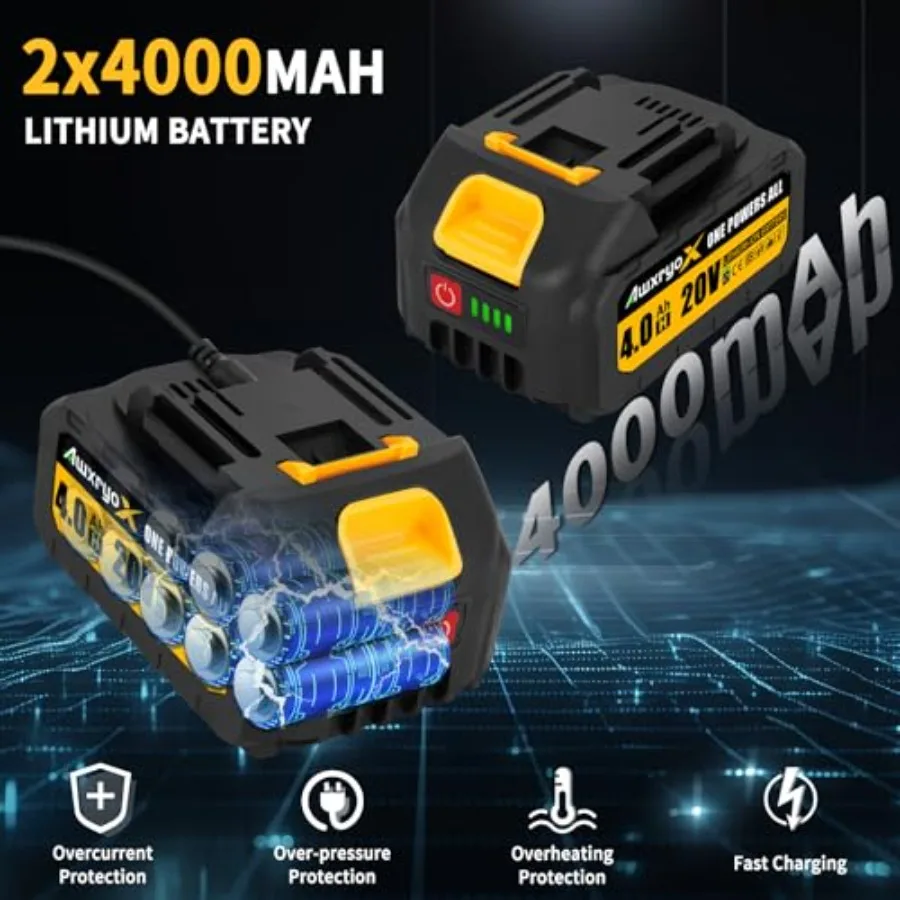 8 6 منشار كهربائي صغير بدون فرش 2025 مطور مع بطارية 2x4.0AH منشار لاسلكي صغير محمول باليد لقطع شجرة الخشب