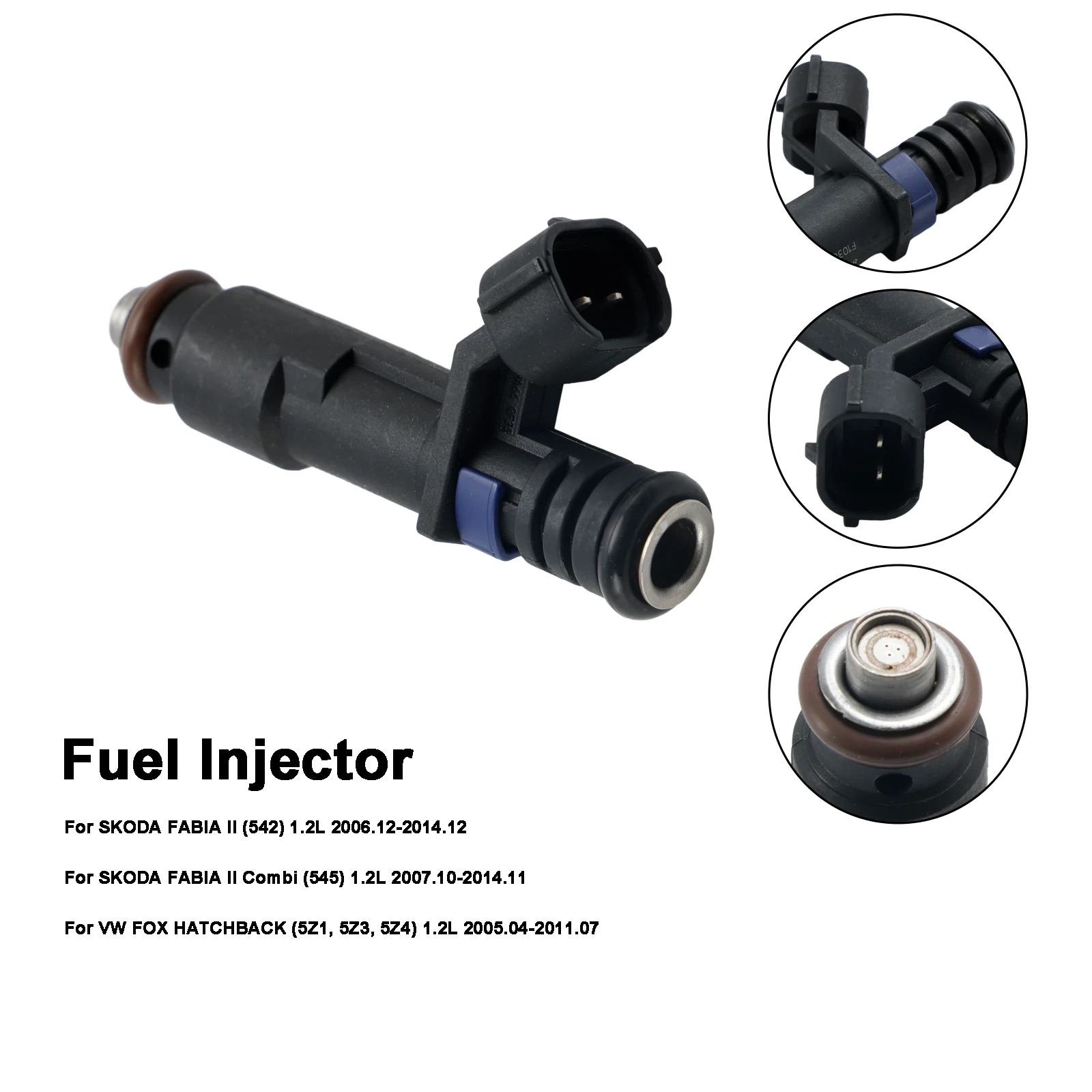 Artudatech 1PCS Fuel Injector 03D906031G Fit VW Fox Hatchback Fit Skoda Fabia II 1.2L