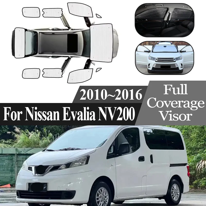 Auto Visor For Nissan Evalia NV200 Vanette 2010~2016 2015 Car Coverage Sunshade Anti-UV Window Sunshade Cover Protection Board