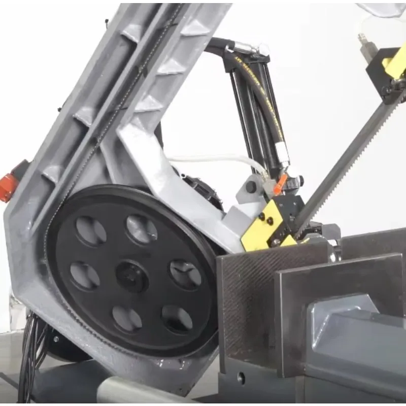 重油圧式マイターカッティングバンドソー 60度角度金属切断鋸盤機械