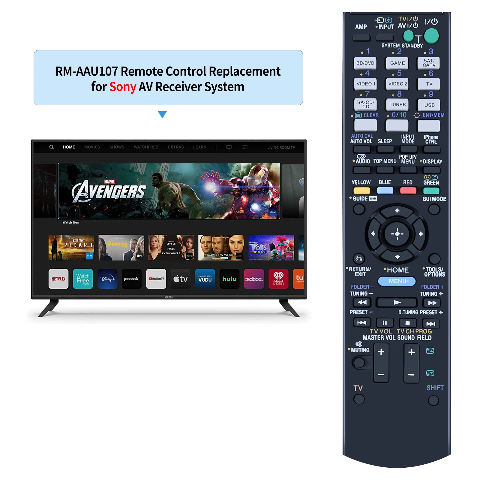 NEW RM-AAU107 Remote Control For SONY AV system STR-DH830 STR-DH730 STR-KS370