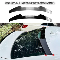 Rear Trunk Window Spoiler Wing Roof Lip Splitter Body Kit Tuning Car Accessories Gloss Black For Audi A3 S3 8V Sedan 2014-2020