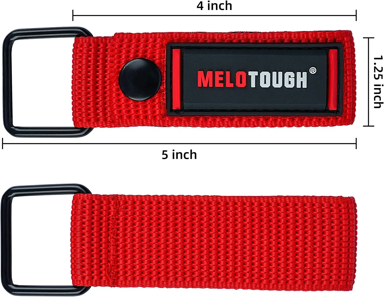 MELOTOUGH Measuring Tape Holder Tape Measure Holder Drill Impact Tool Holster for Tape Measure Drills  Clipped Tools (2pcs Red)