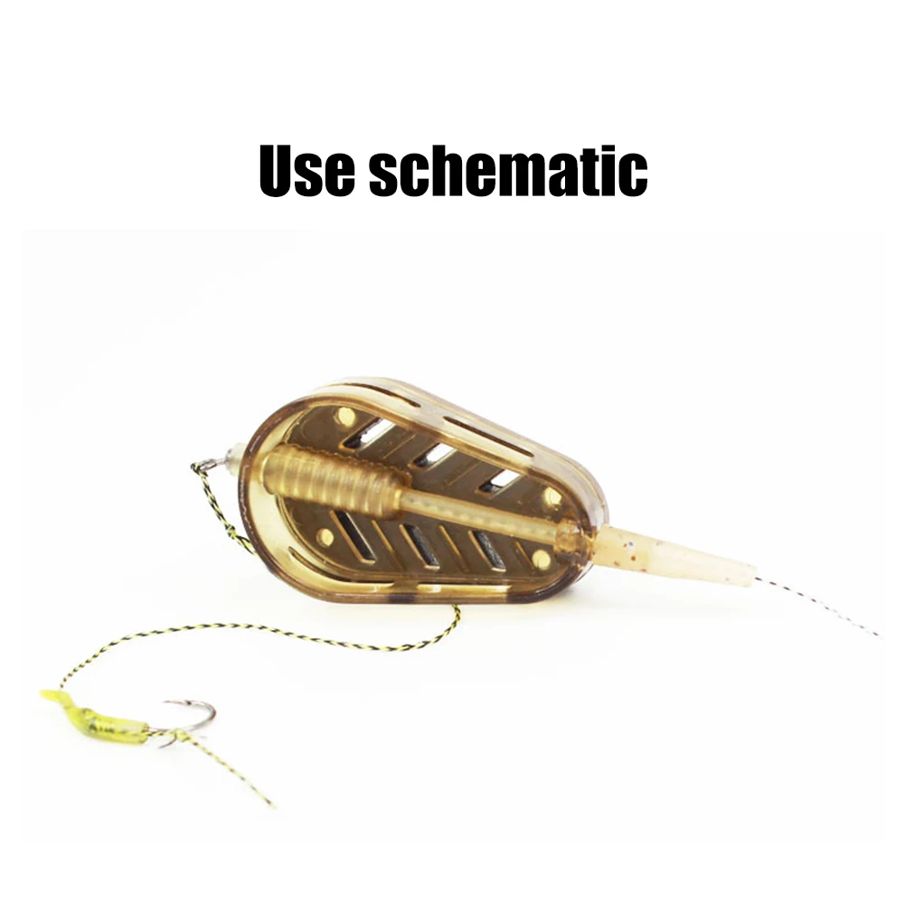 سمك الشبوط انفجار الطعوم قفص سلة المغذية حامل 20 جرام/30 جرام/40 جرام/50 جرام طريقة مضمنة المغذية انفجار السنانير قاذف الطعم مجموعة راسيا