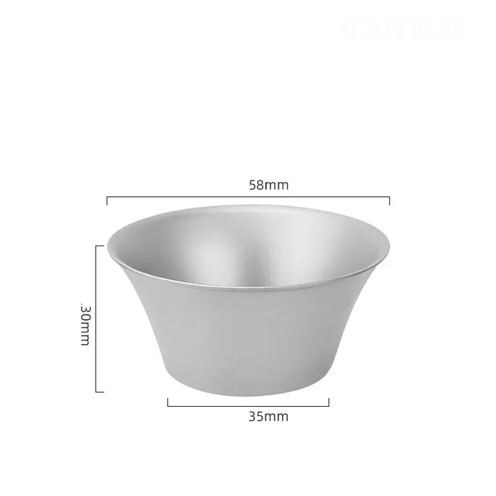 Double Wall Titanium Tea Cup Heat Insulated Crystalline Finish Gongfu Tea Cup Flared Rim Lotus Shape Chinese Tea Cup