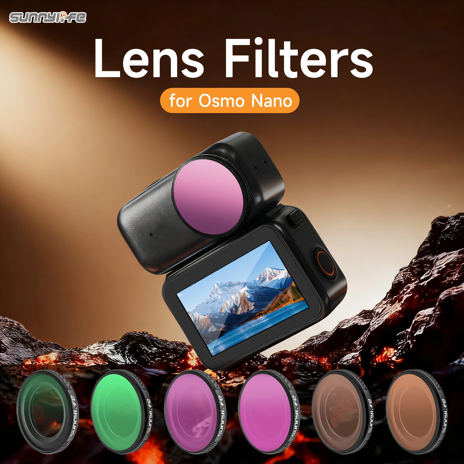 Sunnylife 1/4 Black Mist CPL ND64/PL ND Filter Aluminum Alloy Lens Filter For DJI Osmo Nano Action Camera Lens Protector Accesso