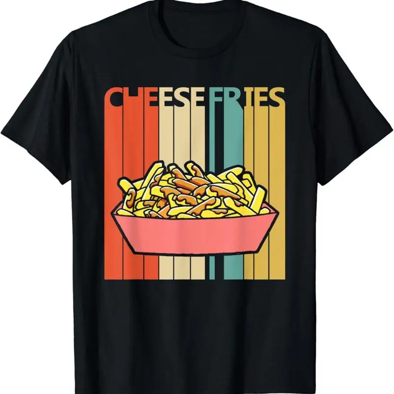 Vintage Retro Cheese Fries T Shirt