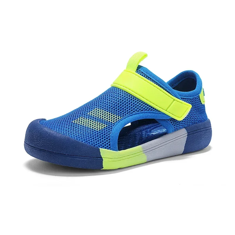 Nuovi bambini scarpe Casual in rete ragazzi sandali da spiaggia bambini sandali sportivi per bambini leggeri con punta chiusa per ragazze taglia Eu