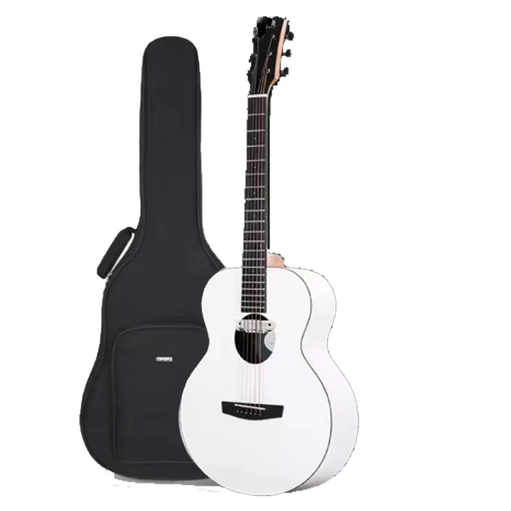 Enya X0 Guitar High-colour Glacier White 41 Inch Folk Guitar for Beginners Beginner Men and Women To Play