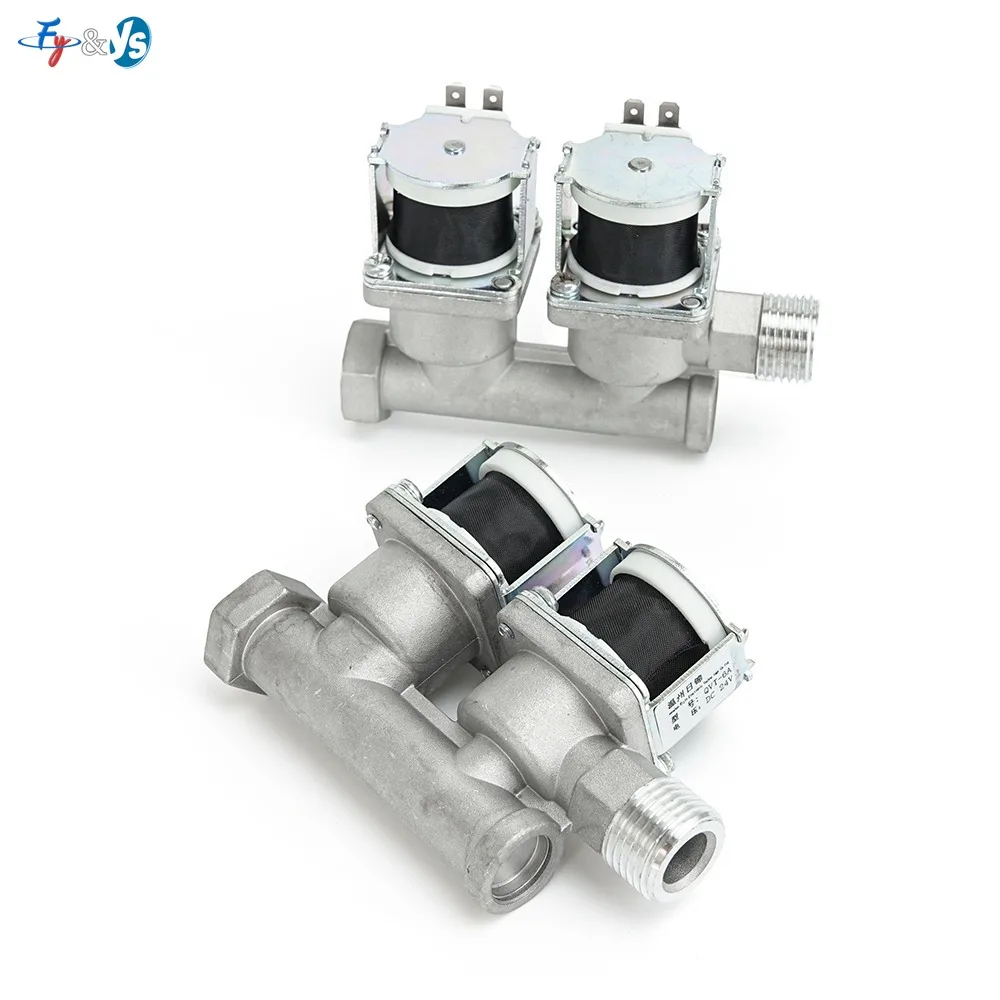 Solenoid Valve DC24V Dual Control Gas Shut Off Valve Safety Gas Valve for Commercial Bakery Oven Kitchen Cooking Equipment