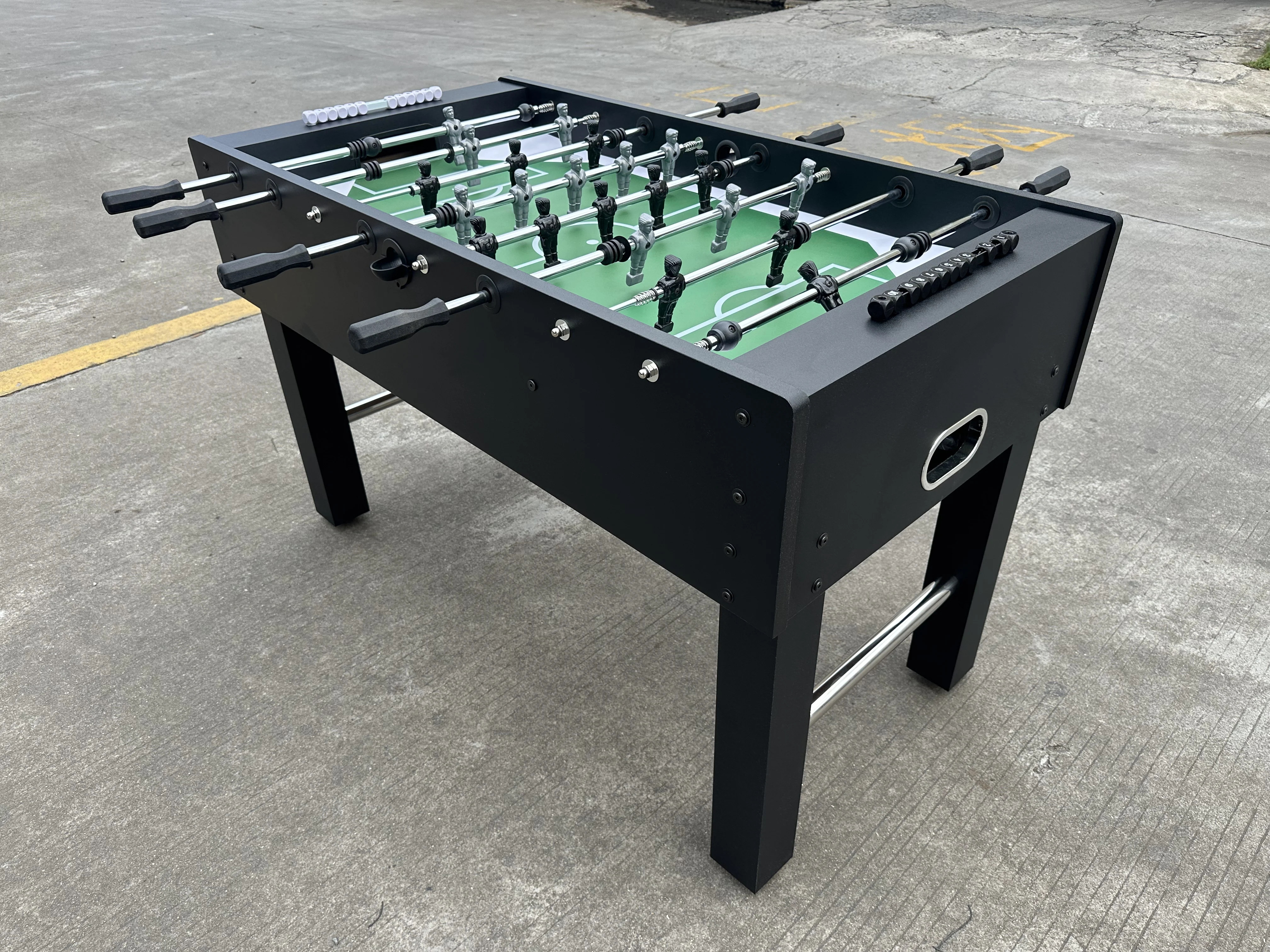 2026 Wholesale Top Quality Adult Black 55 Inches Indoor Sport Soccer Football Table With Telescopic Rodpromote sales