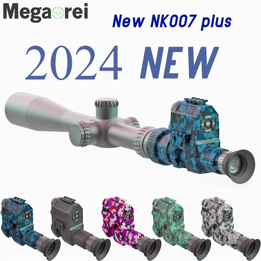 

2024 Megoarei NK007 Hunting Night Vision Digital Rifle Scope Monocular Optics Sight Attachment With 1.3 Inch Screen 850 IR Torch