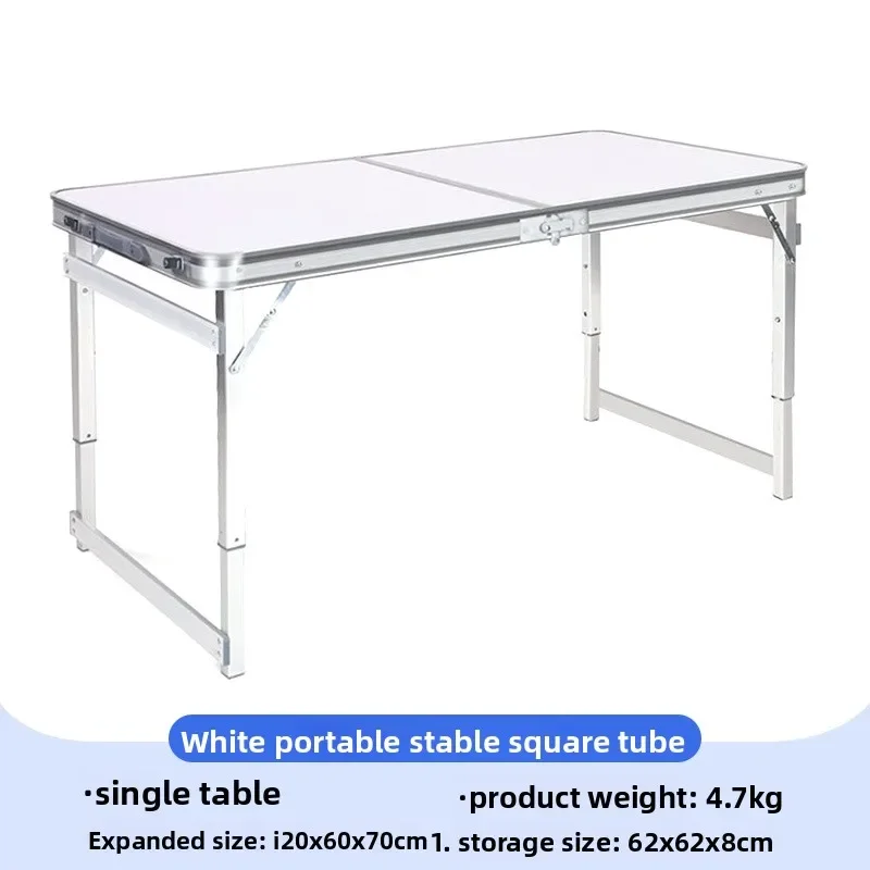 Foldable Outdoor Portable Adjustable Aluminum Alloy Table Camping Market Stall Portable Table Foldable Table Desk Table