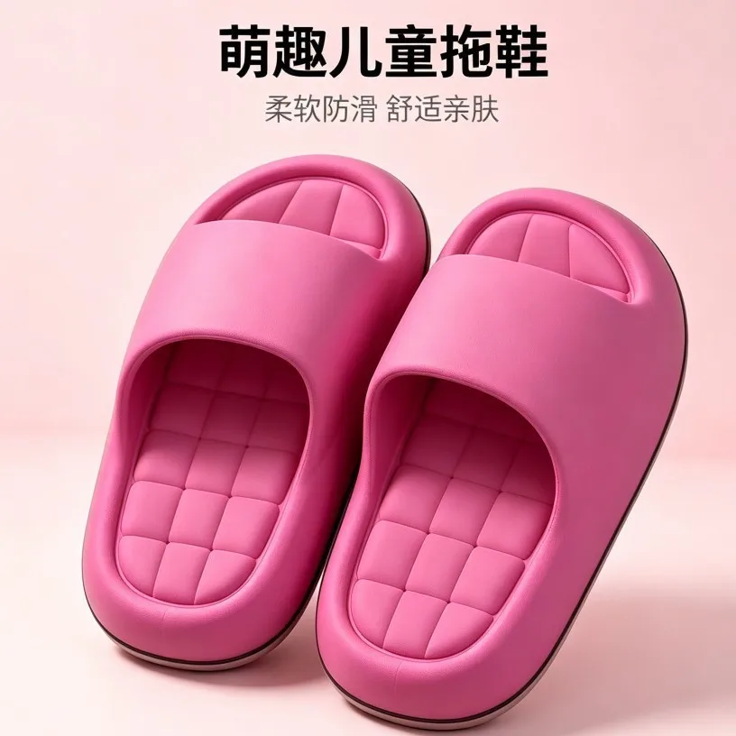 Unisex Bathroom Slippers Cloud Cushion Slides Summer Flat Sandals Thick Platform Shoes Man Indoor Non-Slip Couple shoes