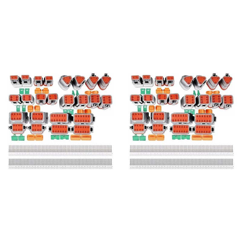 

24 комплекта разъемов серии DT 2 3 4 6 8 12-контактные разъемы IP68 Водонепроницаемые автомобильные электрические разъемы Plug-B51B