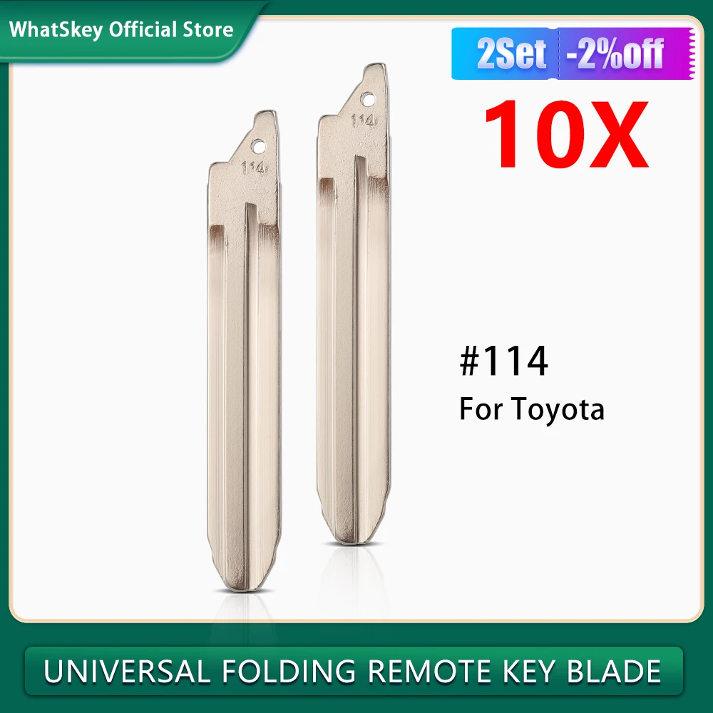 

10Pcs/Lot Folding #114 Uncut Car KD VVDI JMD LISHI Remote Key Blade TOY43 For Toyota Camry Corolla Key Blade No.114