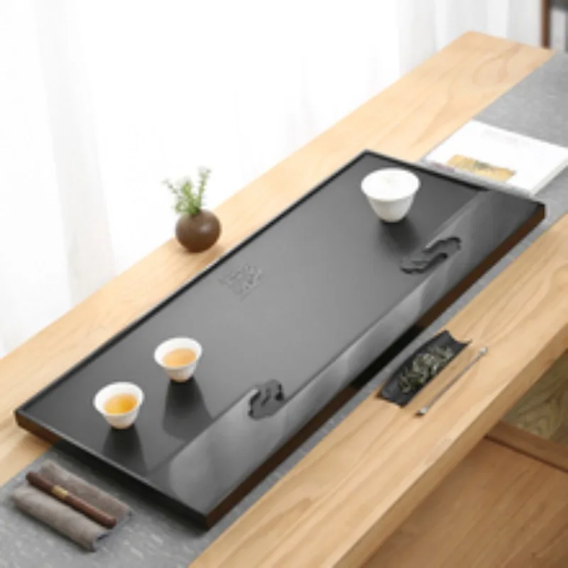 Rectangle Office Tea Tray Tableware Ceremony Drainage Hospitality Valet Tea Tray Living Room Coffee Bandejas Home Decorationgs