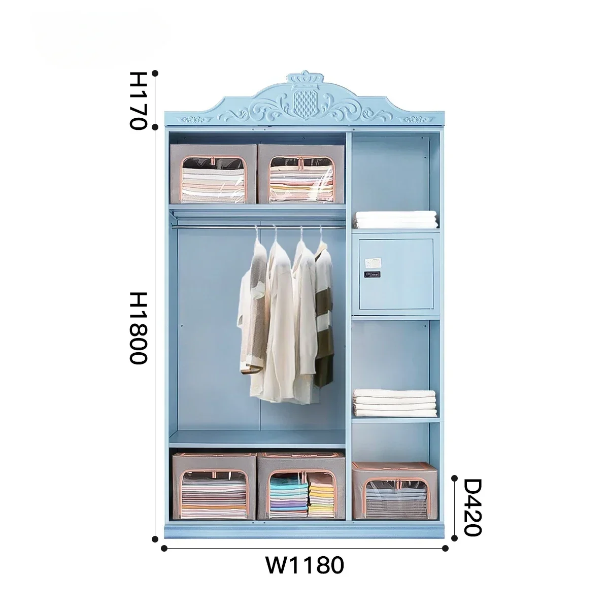 

-steel Metal Wardrobes Customized Cheap Iron Couple Wardrobe Bedroom Furniture