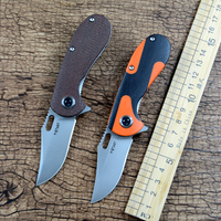 Y-START Folding 8Cr13 Blade Ball Bearing Washer G10 Handle Flipper Outdoor Lightweight Mini EDC Pocket Knife LK2003