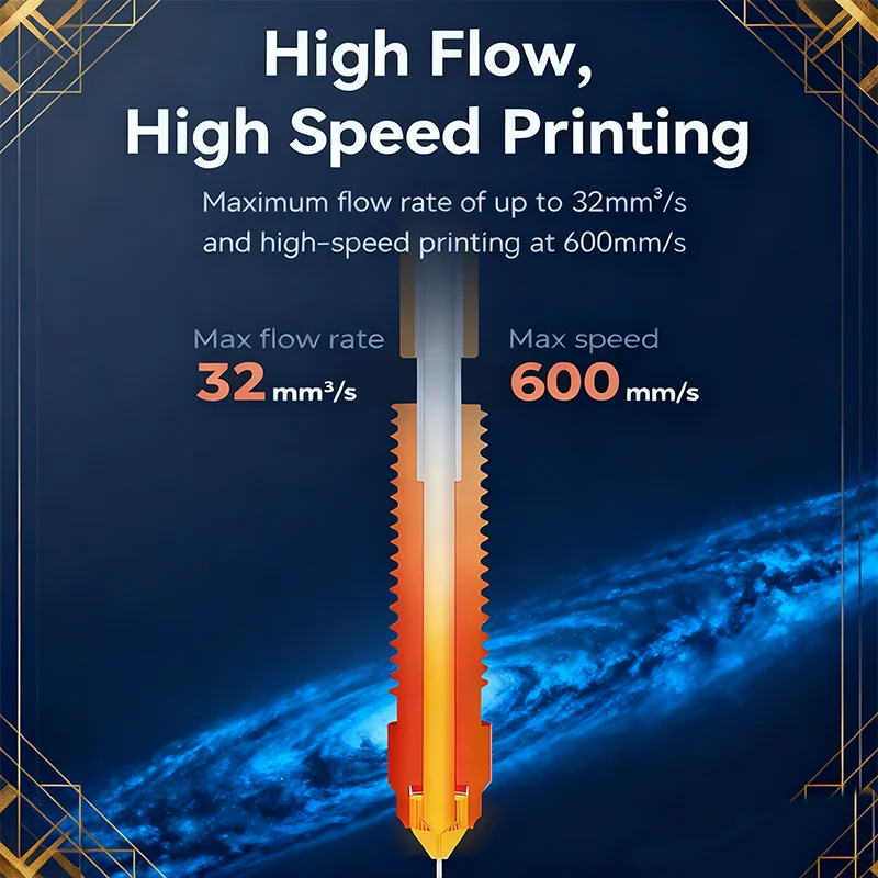 Creality Offizielles Ender 3 V3 Plus/3 V3 Keramik-Heizblock-Set, mit integrierter Düse, unterstützt 300 ° C Hochtemperatur-3D-Druck – Detail 4