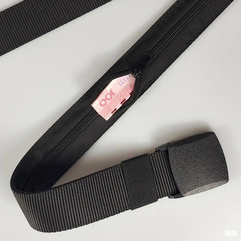 1PcA Travel Cash Anti-Theft Belt for Men, Available in With A Secret Money Pocket, Men Belt Outdoor Sports Belt