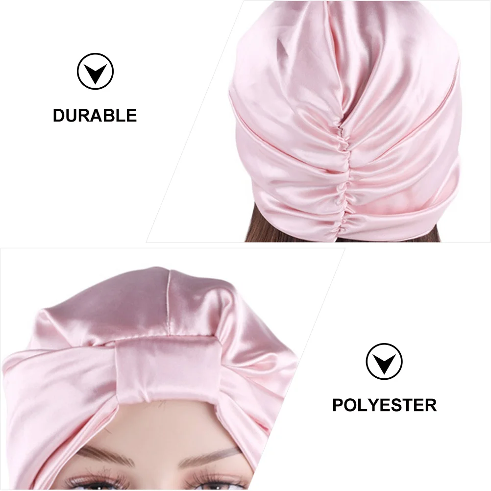 

1pc Sleep Turban Bonnet Hair Scarf Wrap Night Face Wash Makeup Elastic Comfortable Moisture Retaining Frizz Free Gift For Women
