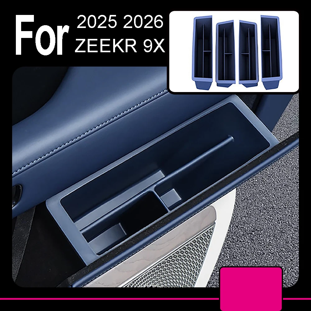 

Car Door Storage Box Hidden Silicone Storage Box Fit For ZEEKR 9X 2025 2026 Car Interior Decoration Accessories