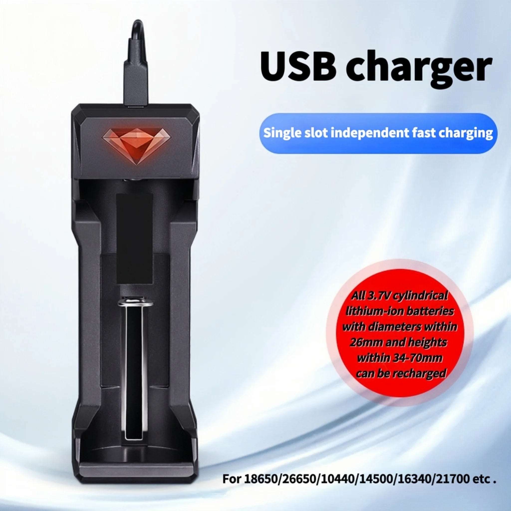 1 Uds 18650 batería recargable 3,7 V 3400mAh 18650 cargador de batería de litio para linterna máquinas de ópera cigarrillos electrónicos