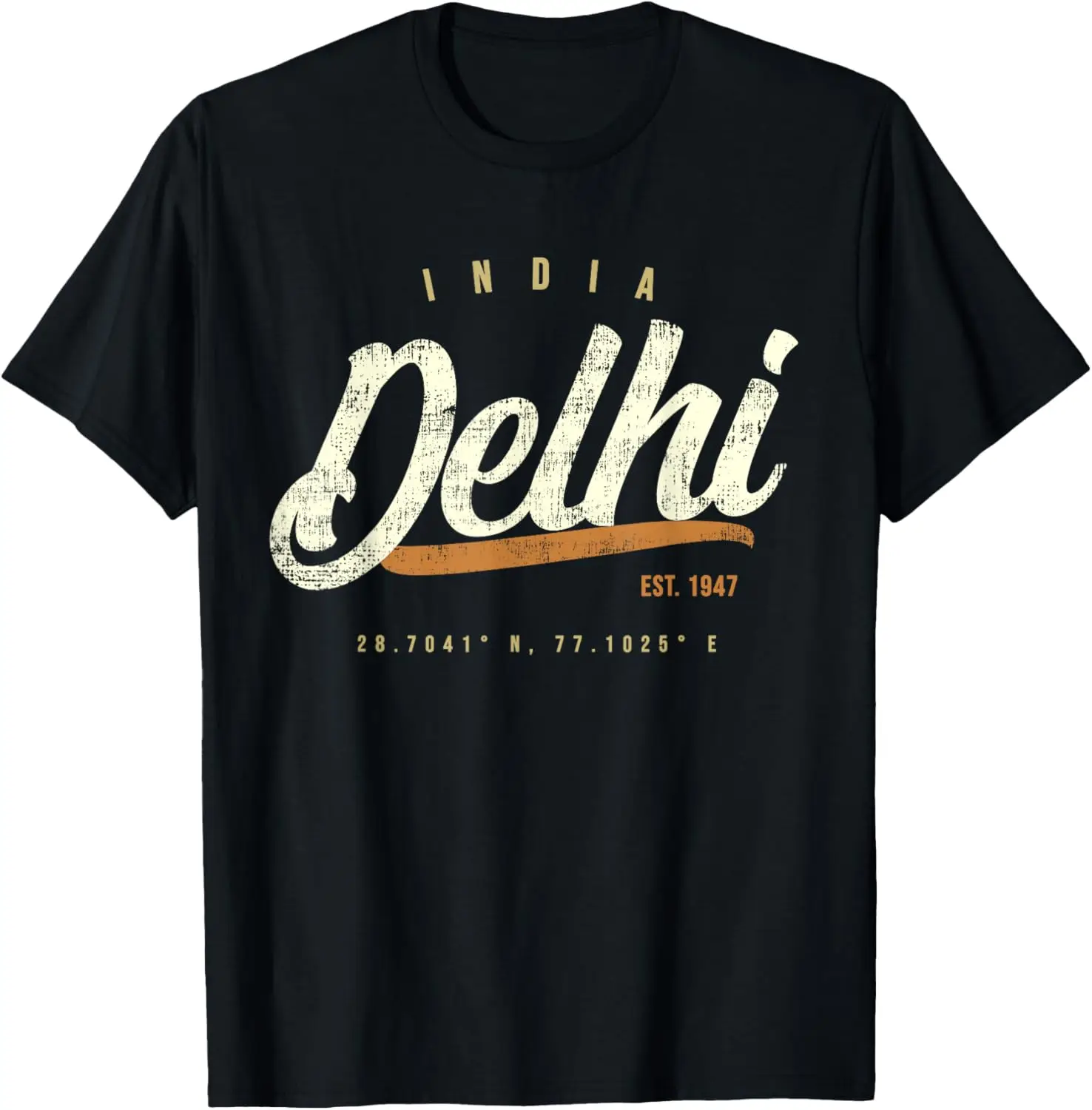 Delhi India Camiseta retro