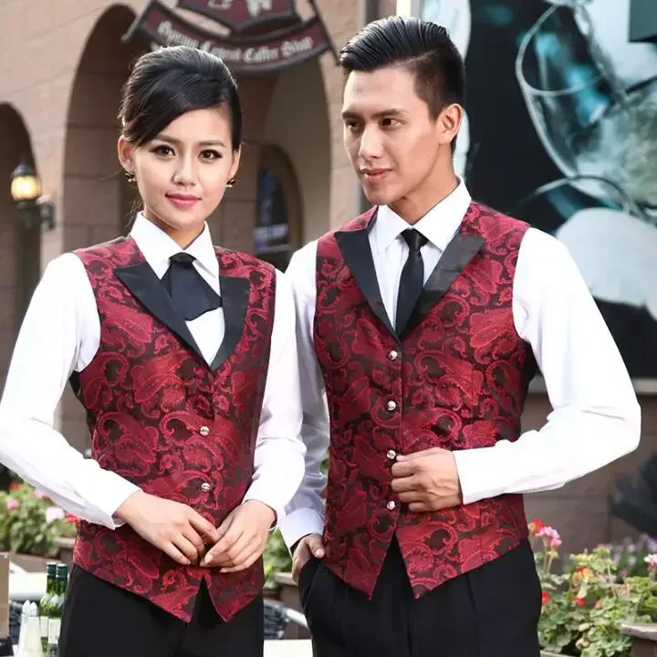 2026 KTV Kellnerweste Nachtclub Arbeitsuniform Kellneruniform