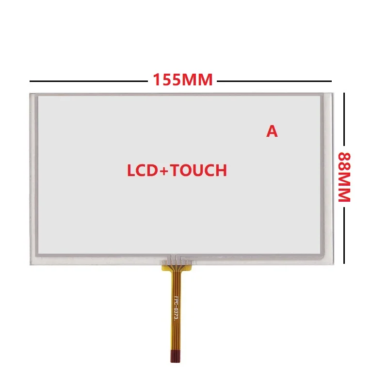 6.2inch DVD Display 721CR60012-A0 LCD Screen HSD062IDW1-A00-A20 Touch Screen Digitizer Panel 155*88mm Car DVD Display