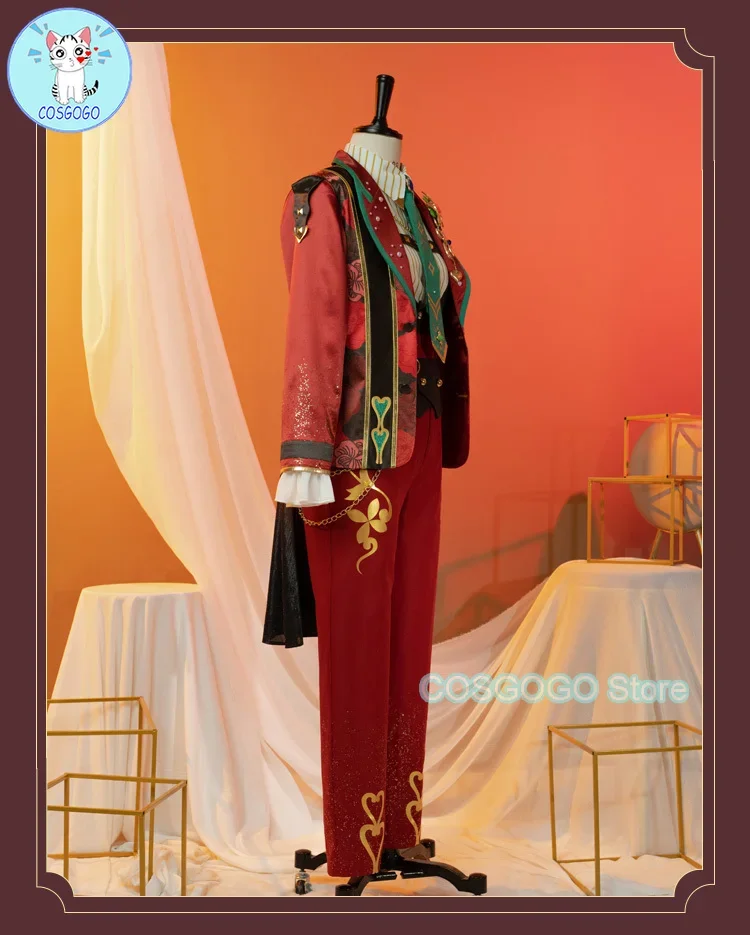 COSGOGO [Customized] Ensemble Stars 2 Trickstar Hidaka Hokuto/Akehoshi Subaru/Yuuki Makoto/Isara Mao Cosplay Costume Game Suit