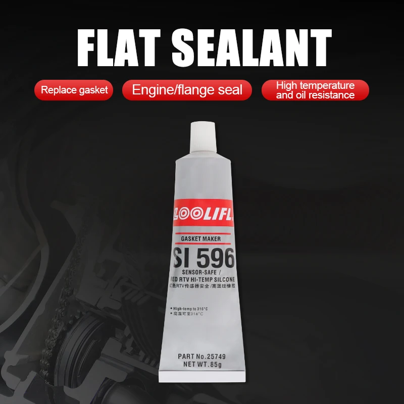 2024 New-596 Silicone Gasket Manufacturer Black High Temperature Sealant Oil Resistant Engine Car Sealant, High Adhesion Car Sea