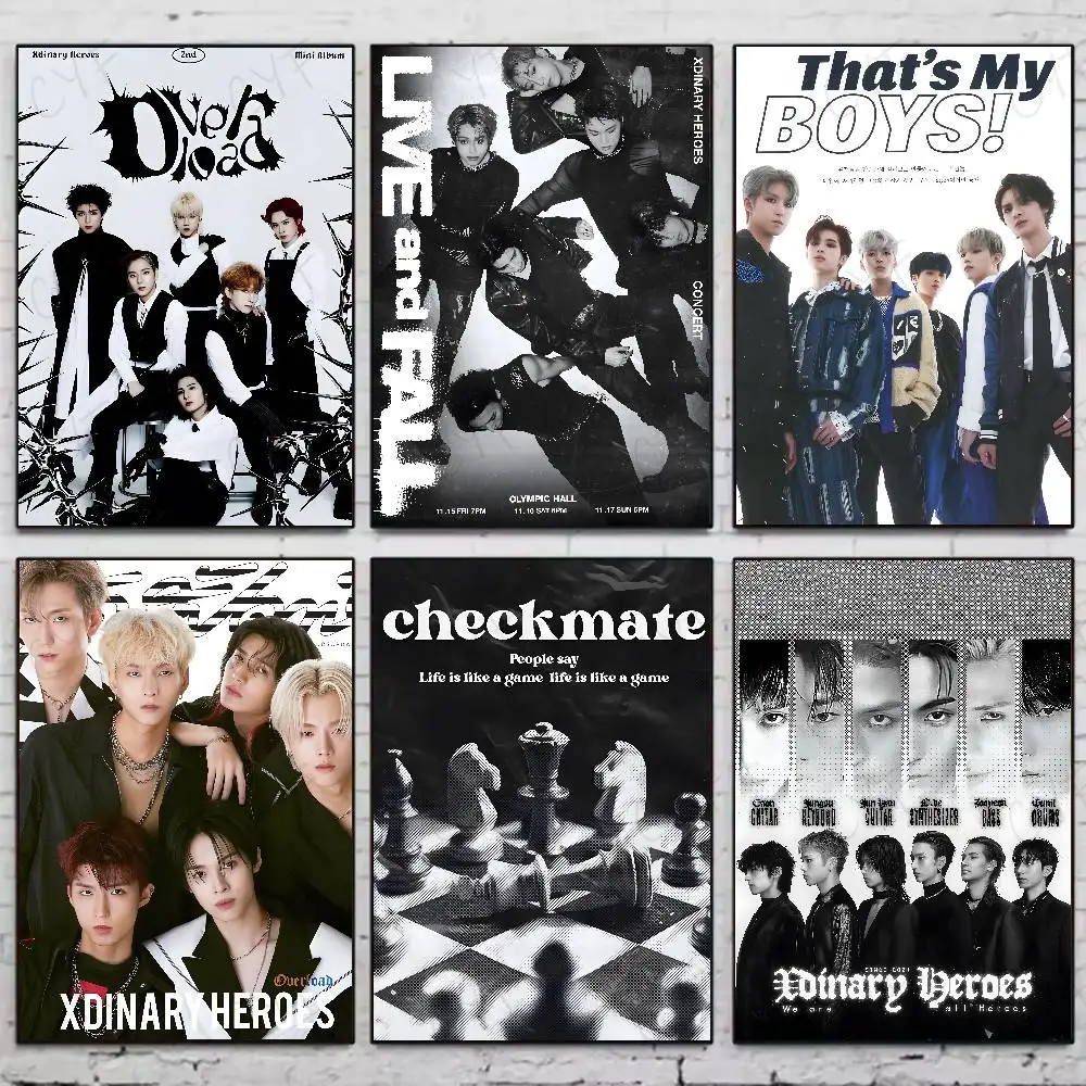 

Korean Rock Band X-Xdinary Heroes High Quality Poster Stickers Gift For Living Room Aesthetic Wall Decoration Painting